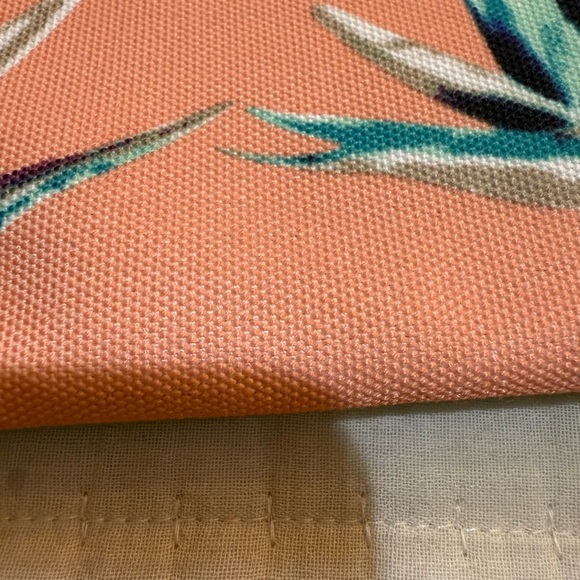 Rachel Pally Pink and Green Tropical Clutch with Botanical Design - Picture 4 of 5